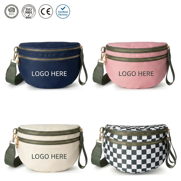 Backper Crater Leopard Waist Bag — front view