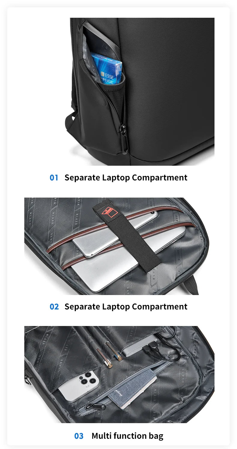 Mingao 1013 Anti-Theft USB Waterproof Laptop Backpack - detail 4