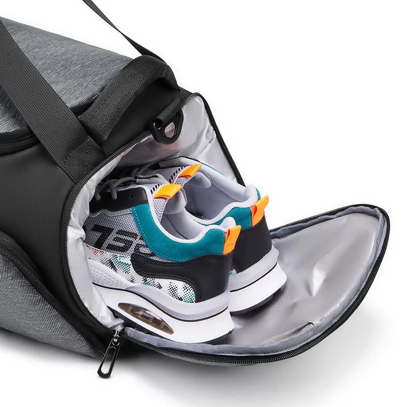 Mingao 1918 Waterproof Sports Gym Duffle Bag with Shoe Compartment