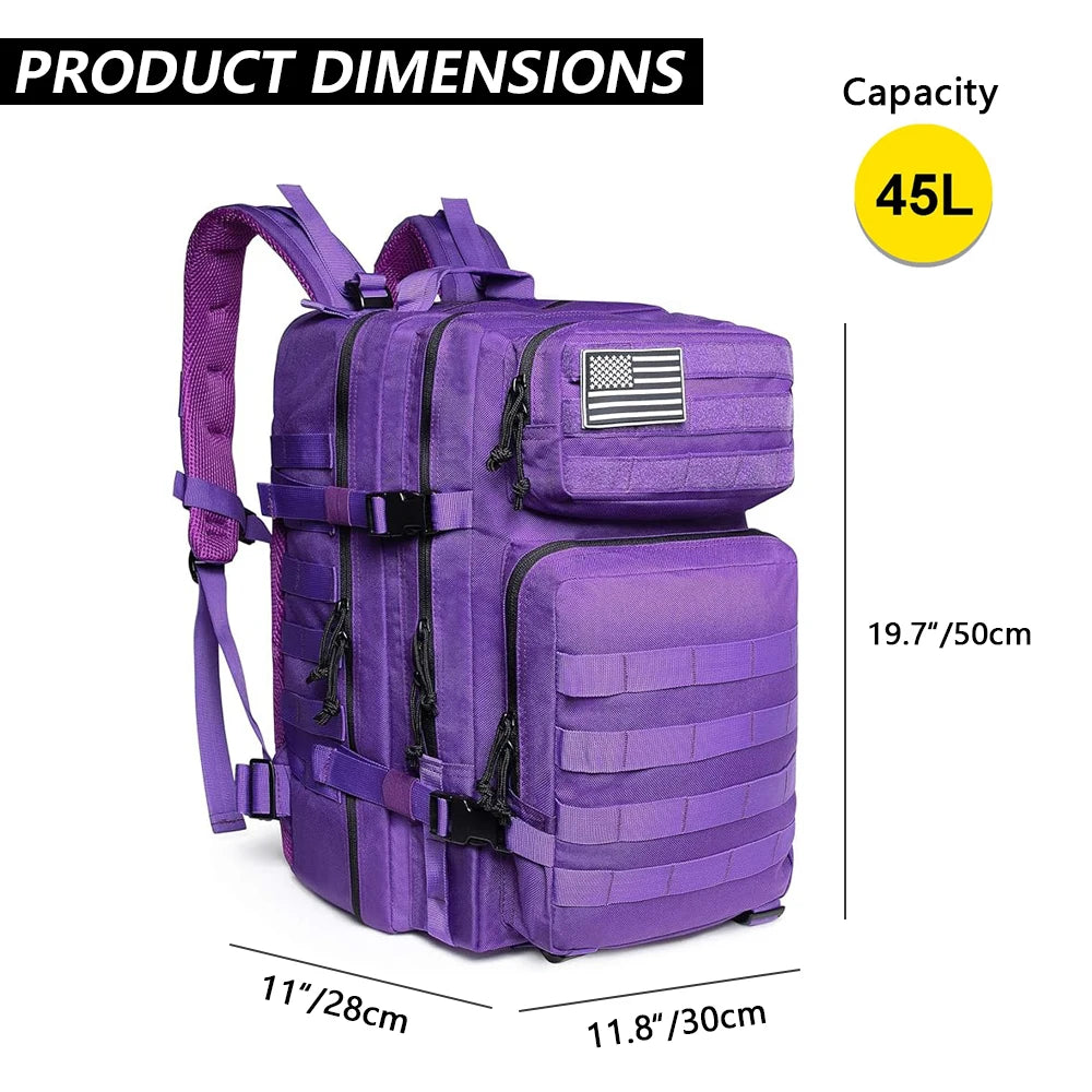 Hong BM-24M693 45L Waterproof Nylon Tactical Backpack