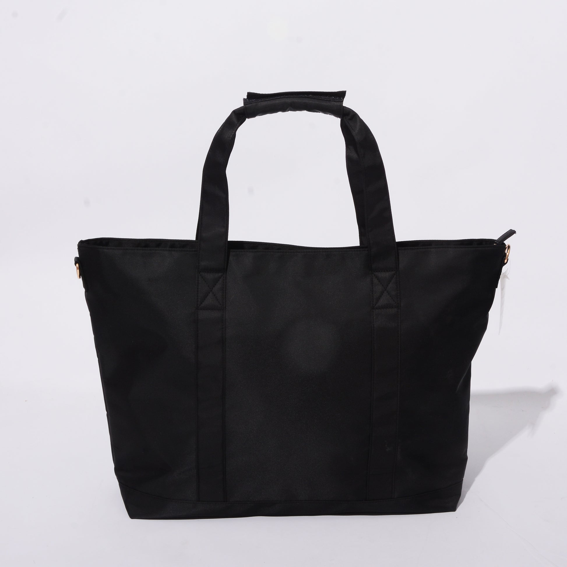 Backper Pyxis Large Nylon Weekender Shoulder Bag — Black
