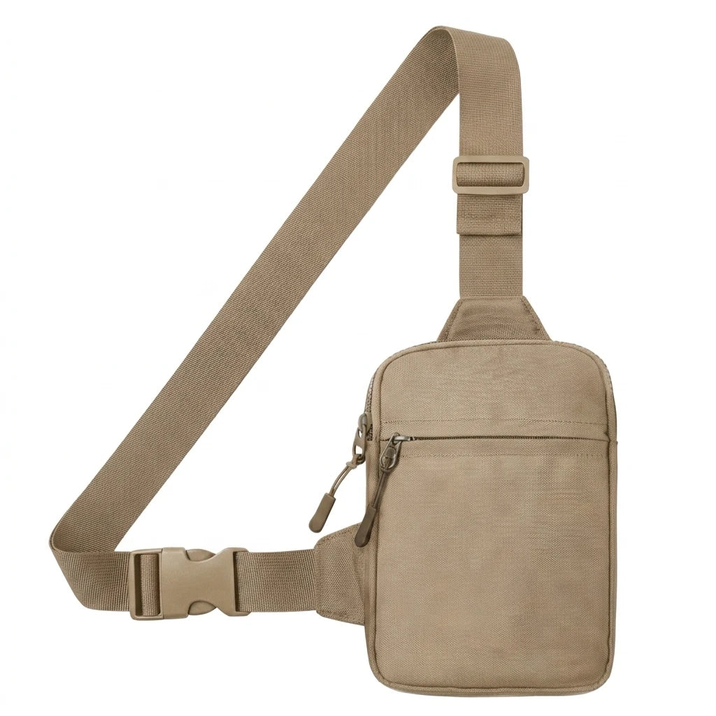Backper Procyon Blank Mini Phone Card Sling — Oatmeal