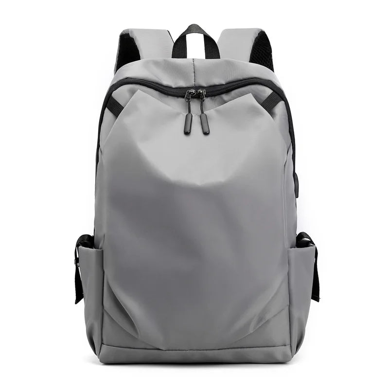 Minimalist USB laptop backpack front view