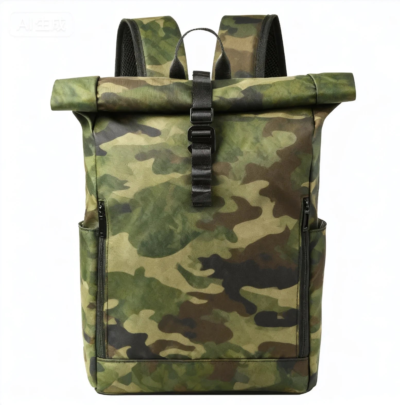 Backper Merope Roll-Top City Backpack — Mosaic