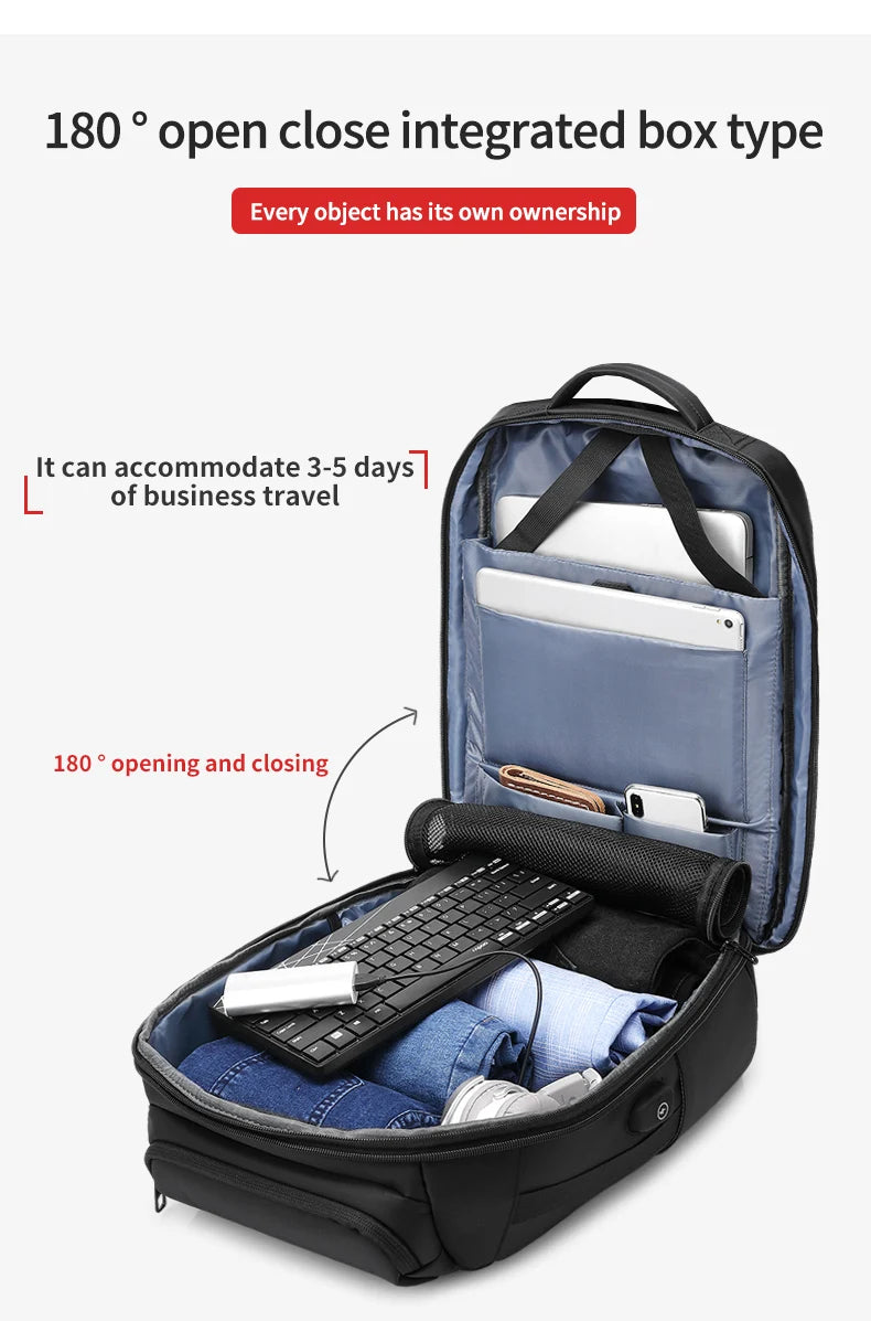 Mingao 8019 15.6" Anti-Theft USB Business Laptop Backpack - detail 4