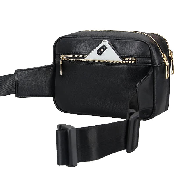 Backper Celaeno PU Leather Waist Bag — detail view