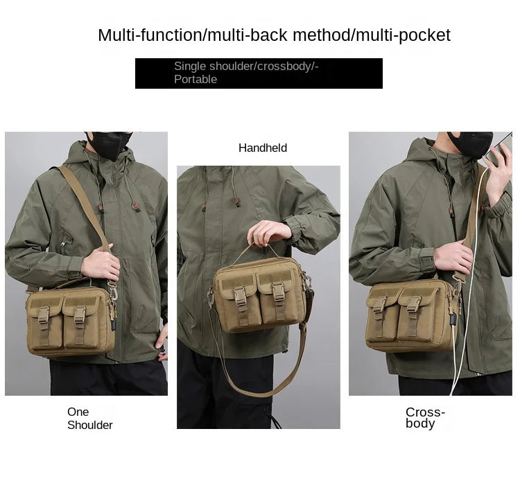 Hong HT-007 USB Tactical Shoulder Sling Bag