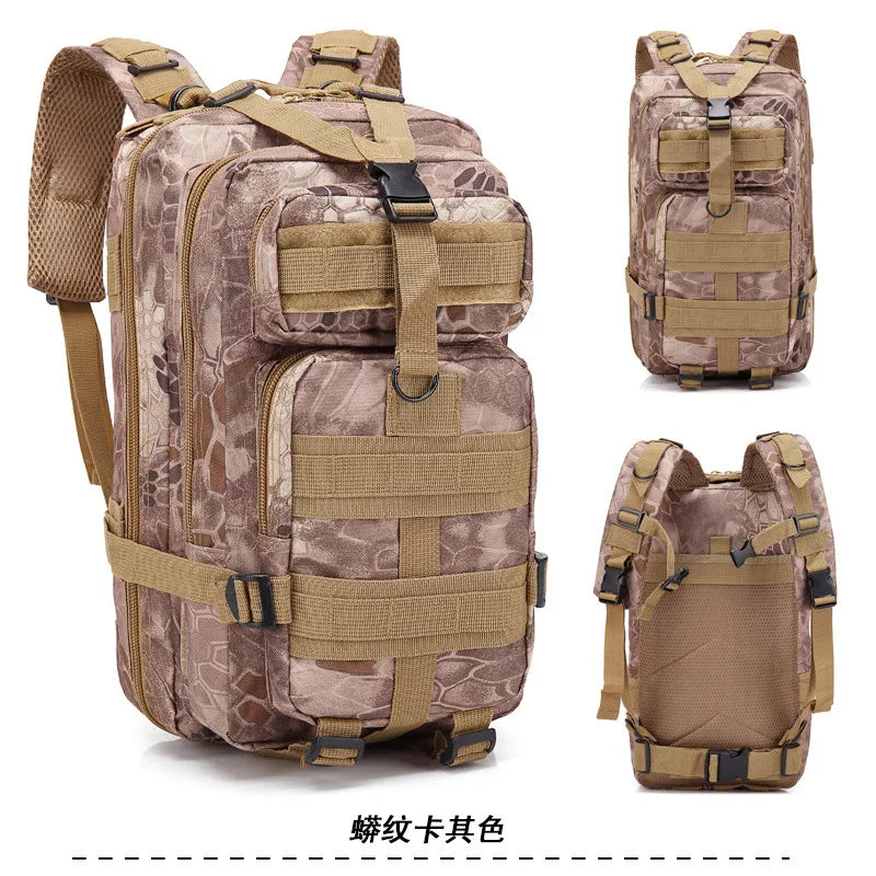 Hong BM-24M751 25L Waterproof Tactical Laptop Backpack - Python Khaki