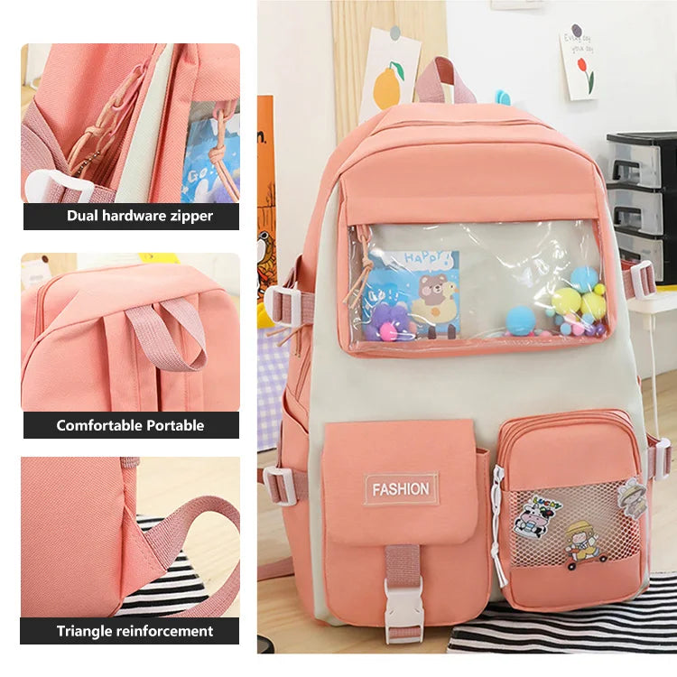 Keman KMAYY559 Cartoon Kids Waterproof School Backpack