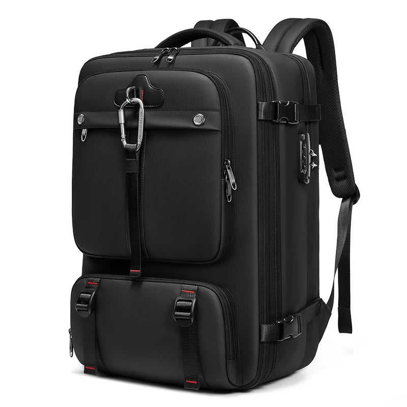 Mingao 25004 17 inch Expandable Vacuum Compression Travel Laptop Backpack - Black