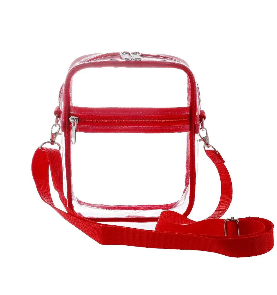 Backper Monoceros Clear Stadium Bag — Red
