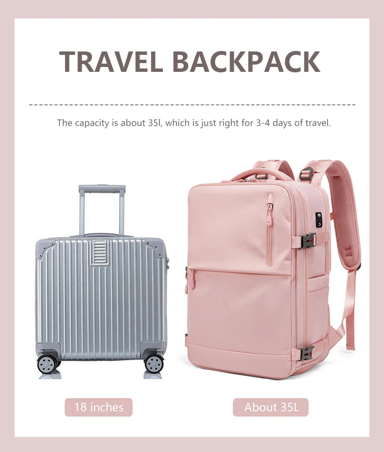 Mingao 231048 Fashion Travel Laptop Backpack with Shoe Compartment - detail 4