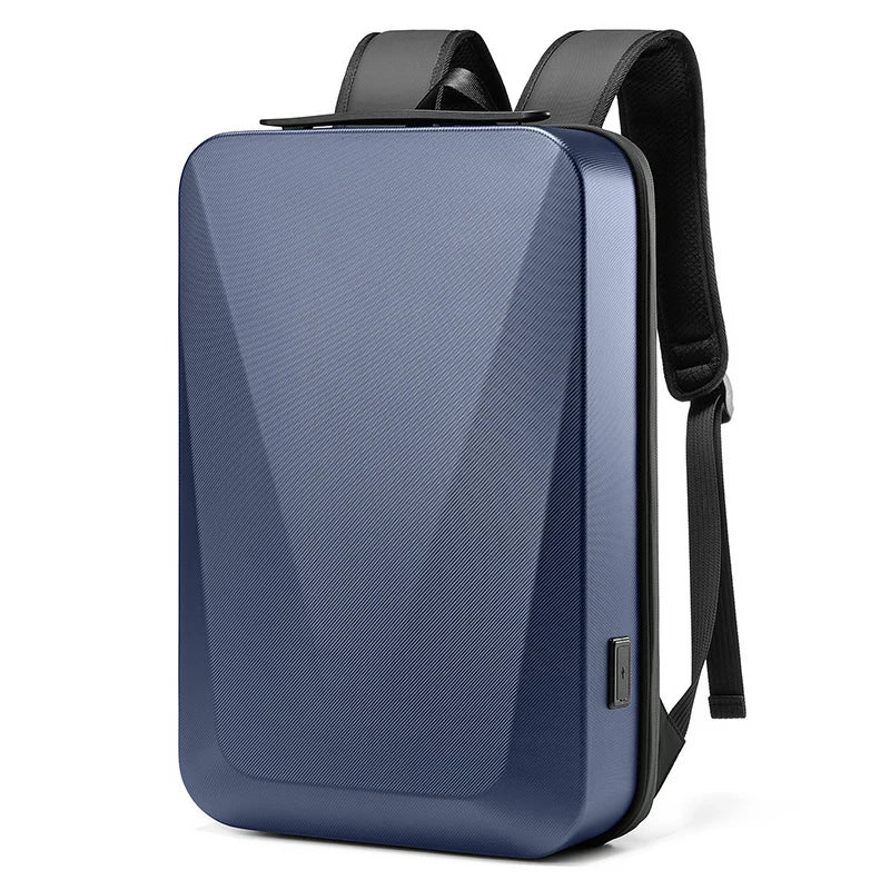 Mingao 1059 Korean Anti-Theft USB Laptop Backpack - Blue