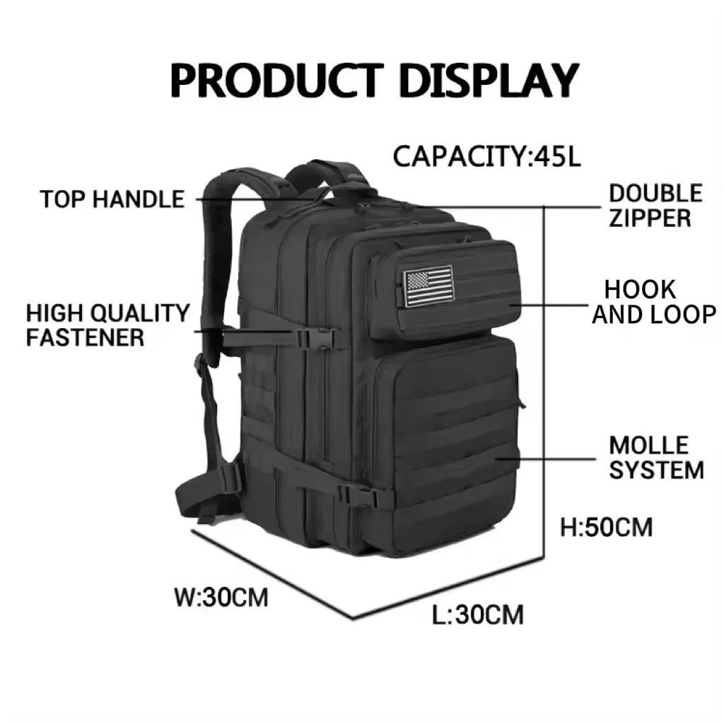 Hong BM-24M664 36-56L Waterproof Tactical Travel Backpack - detail 3