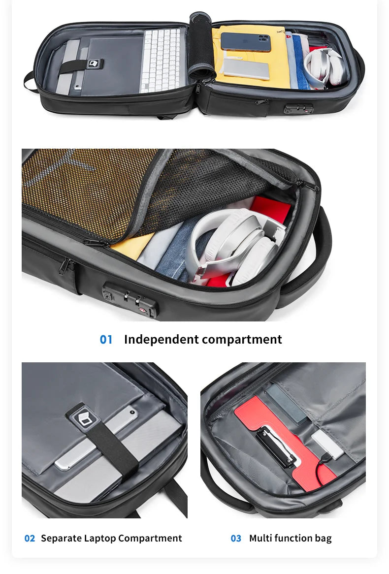 Mingao 5013 15.6" Anti-Theft USB Laptop Backpack - detail 4