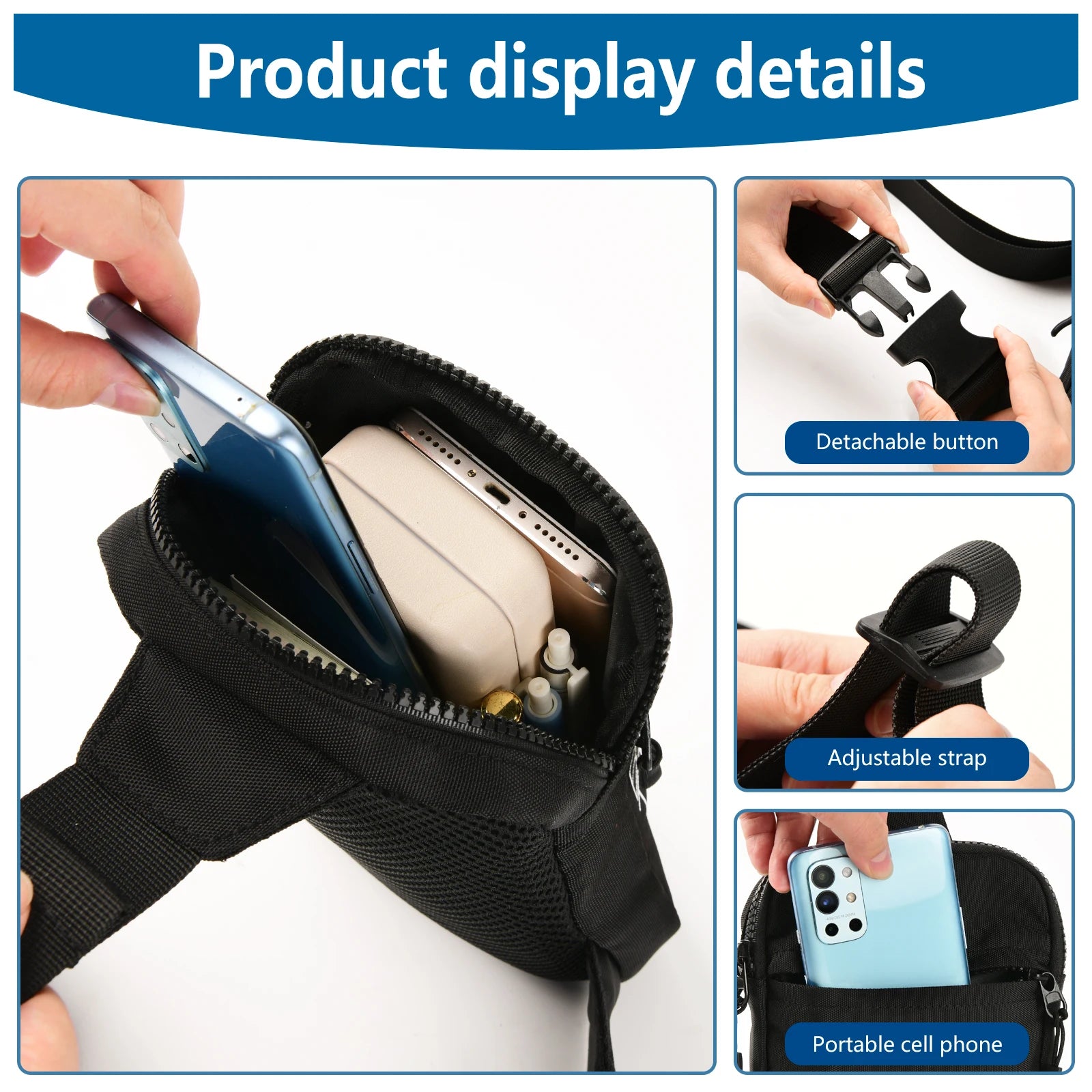 Backper Deneb Mini Square Sling Bag — detail view