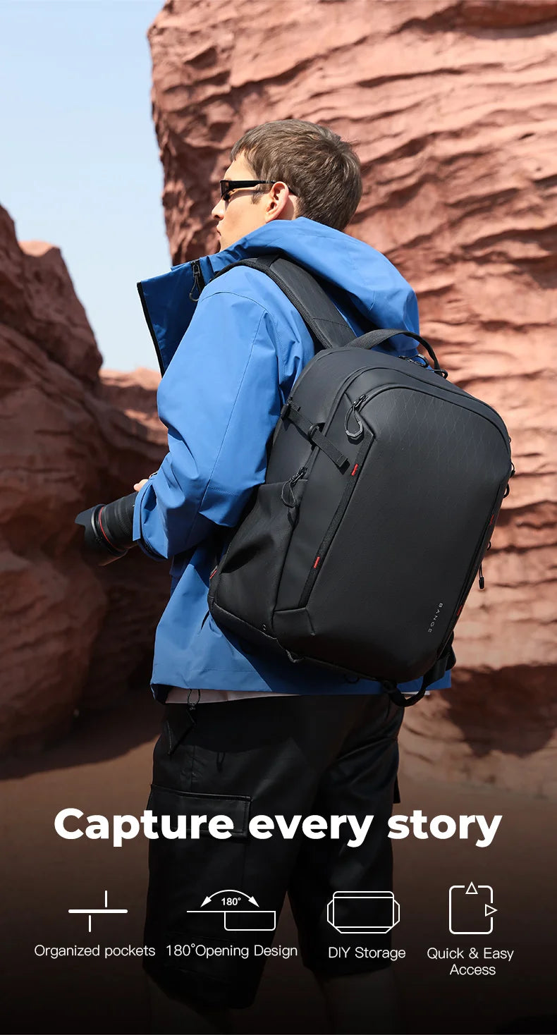 Bange XJ326 Luxury Camera Backpack - Waterproof Construction