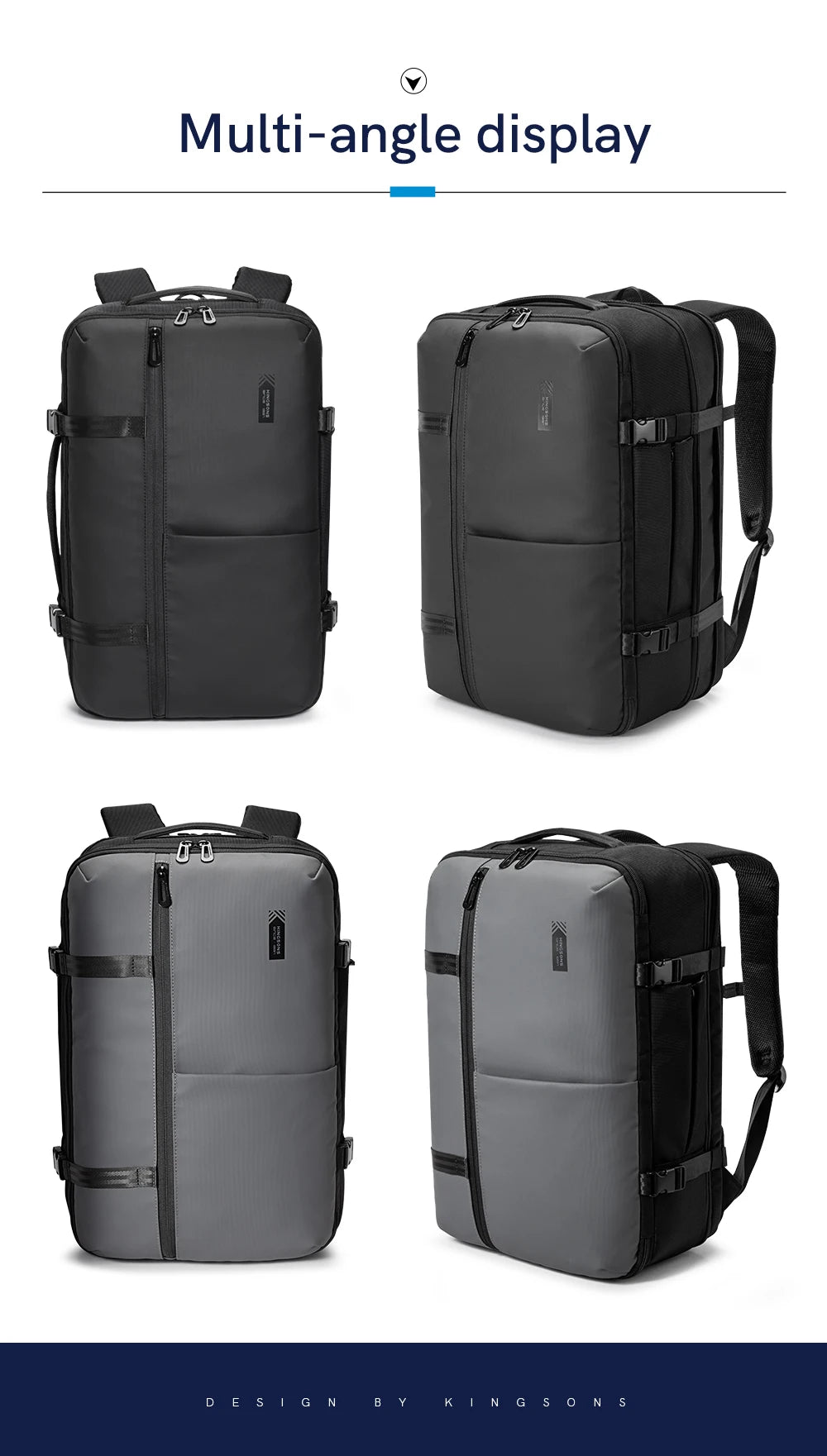 Kingsons K10415W Vacuum Expandable Travel Backpack