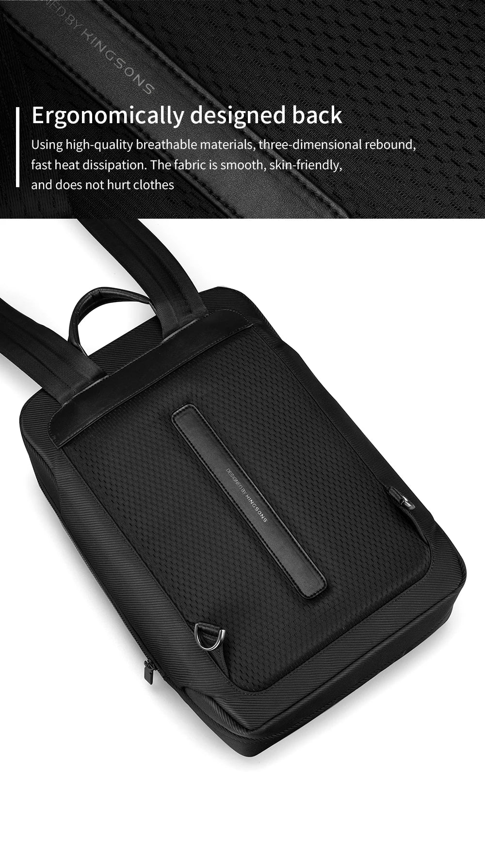 Kingsons Slim Professional Women's Business Backpack