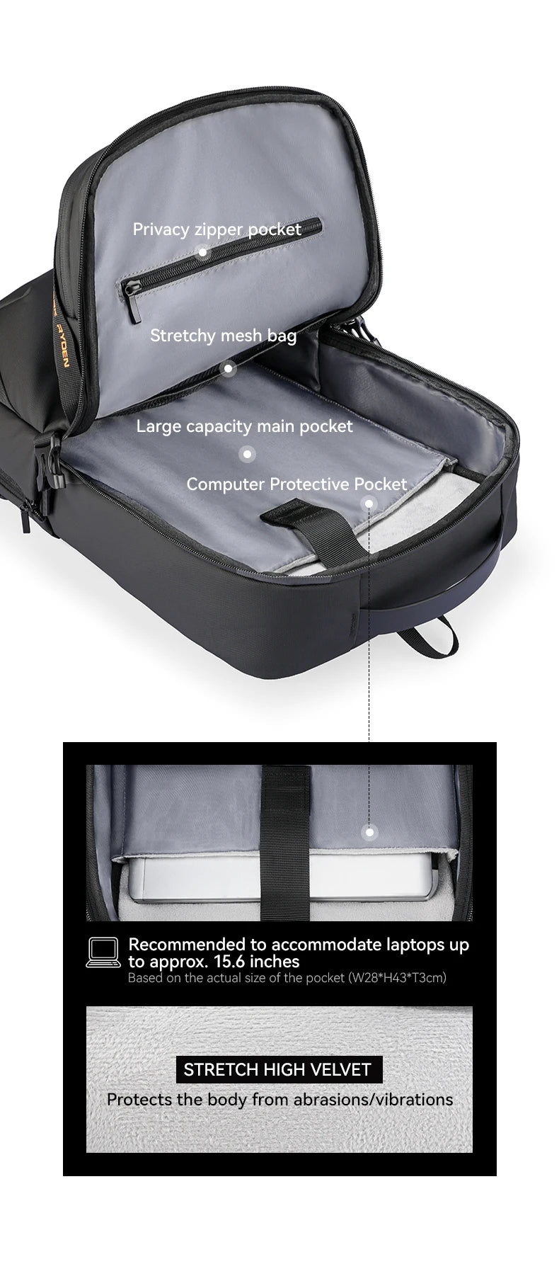 Mark Ryden Microscopium MR-2493 Anti-Theft Oxford Backpack