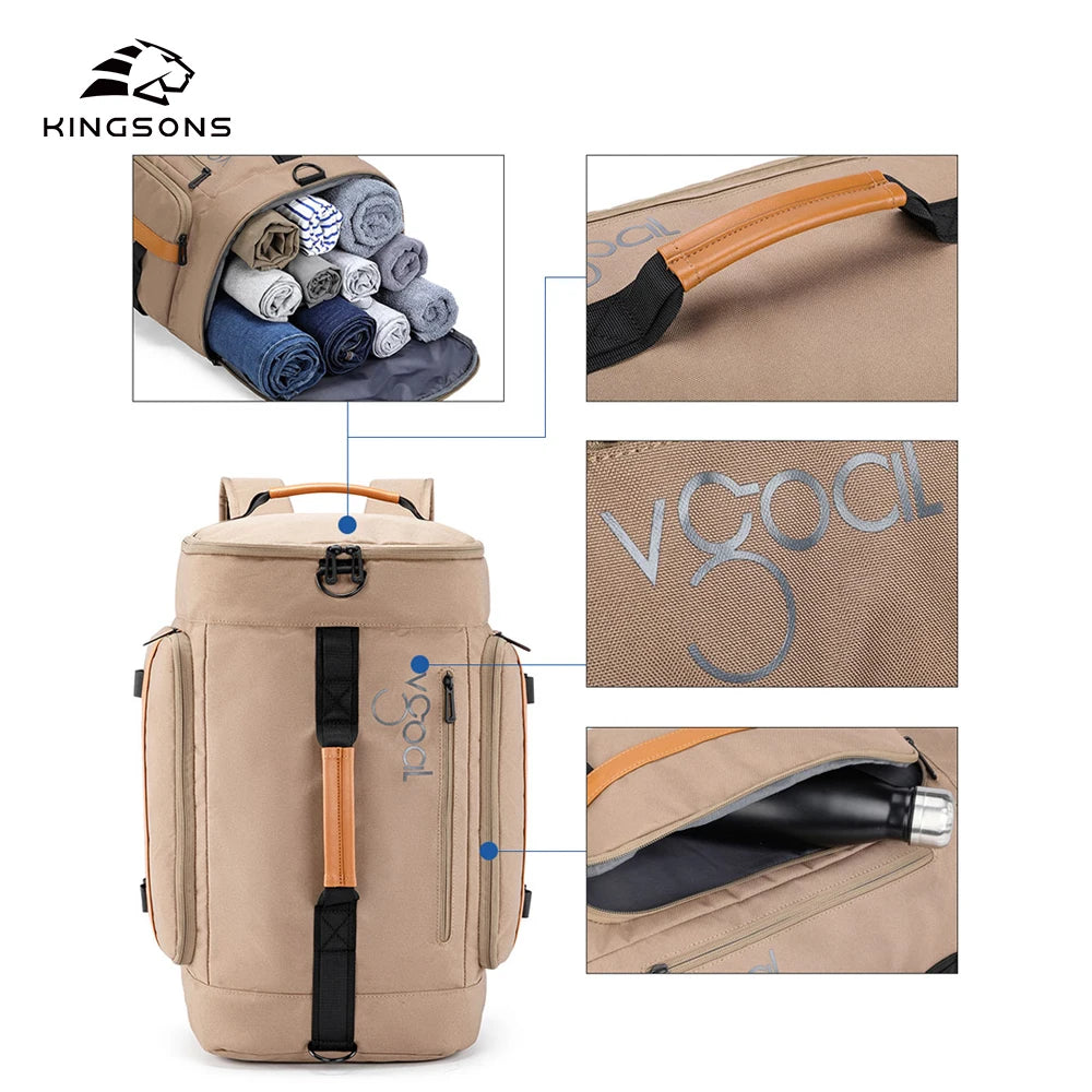 Kingsons travel backpack — interior compartment
