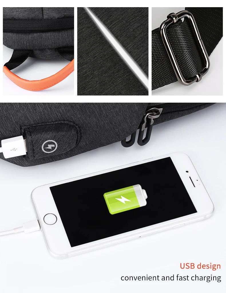 Mingao 1450 Korean Waterproof Crossbody Sling Bag - detail 3