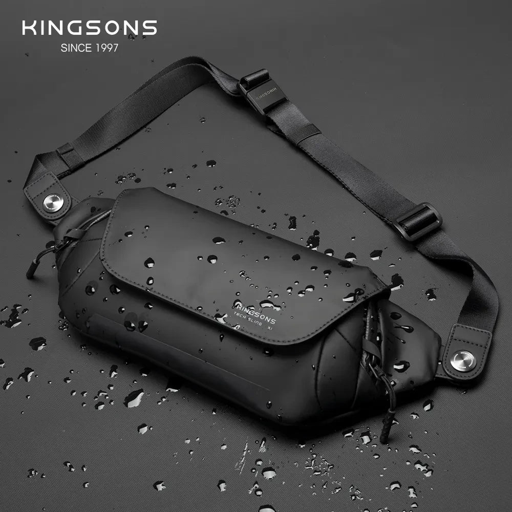 Kingsons KS3248W Waterproof Men's Crossbody Chest Bag