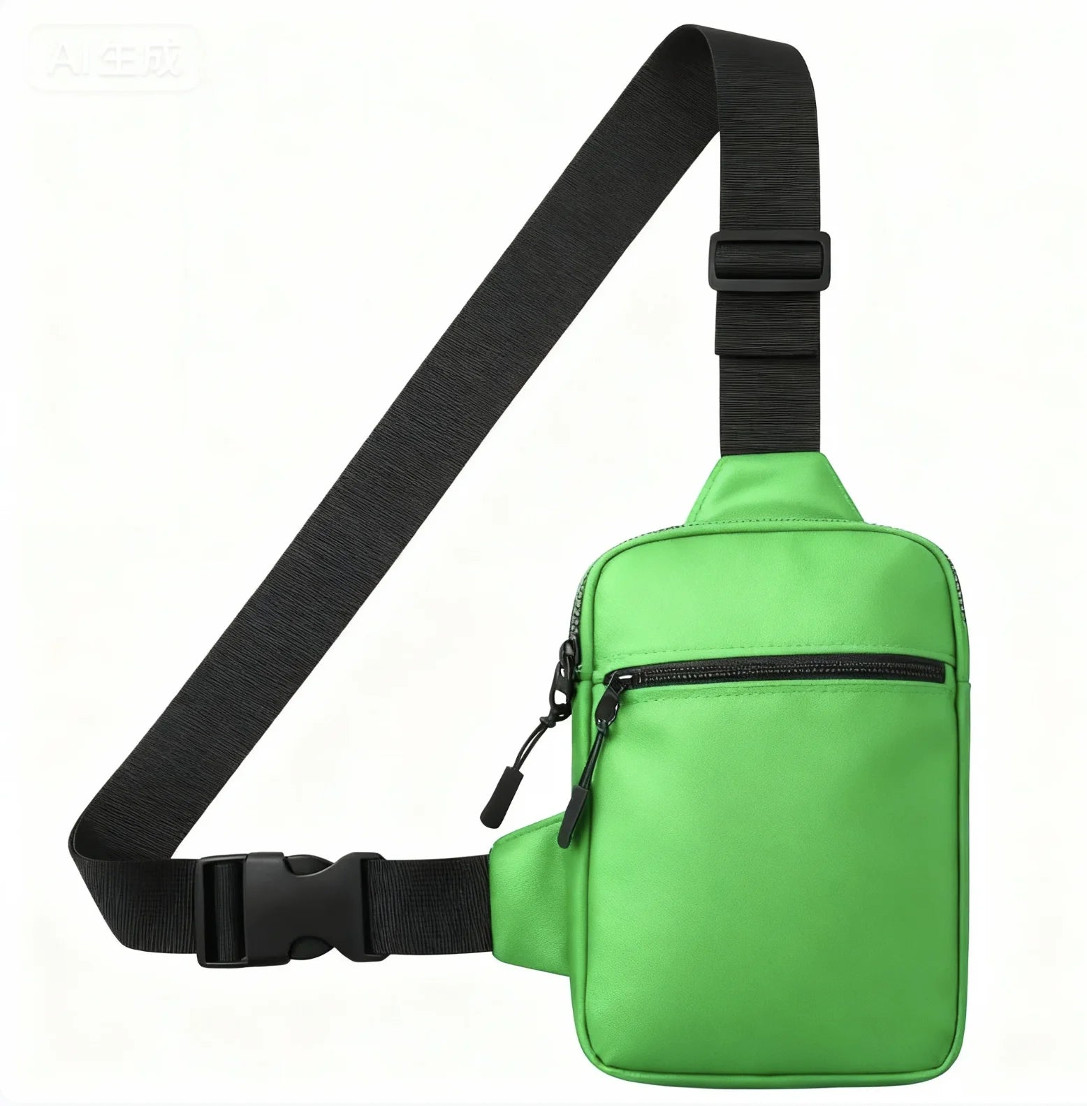 Backper Capella Mini Square Sling Messenger — Fluorescent Green