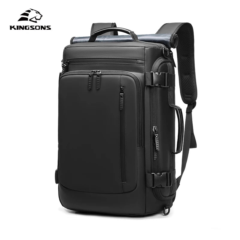 Kingsons men's USB charging travel backpack