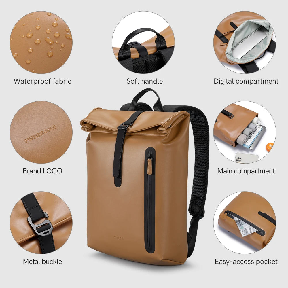 Kingsons women's travel backpack — side detail