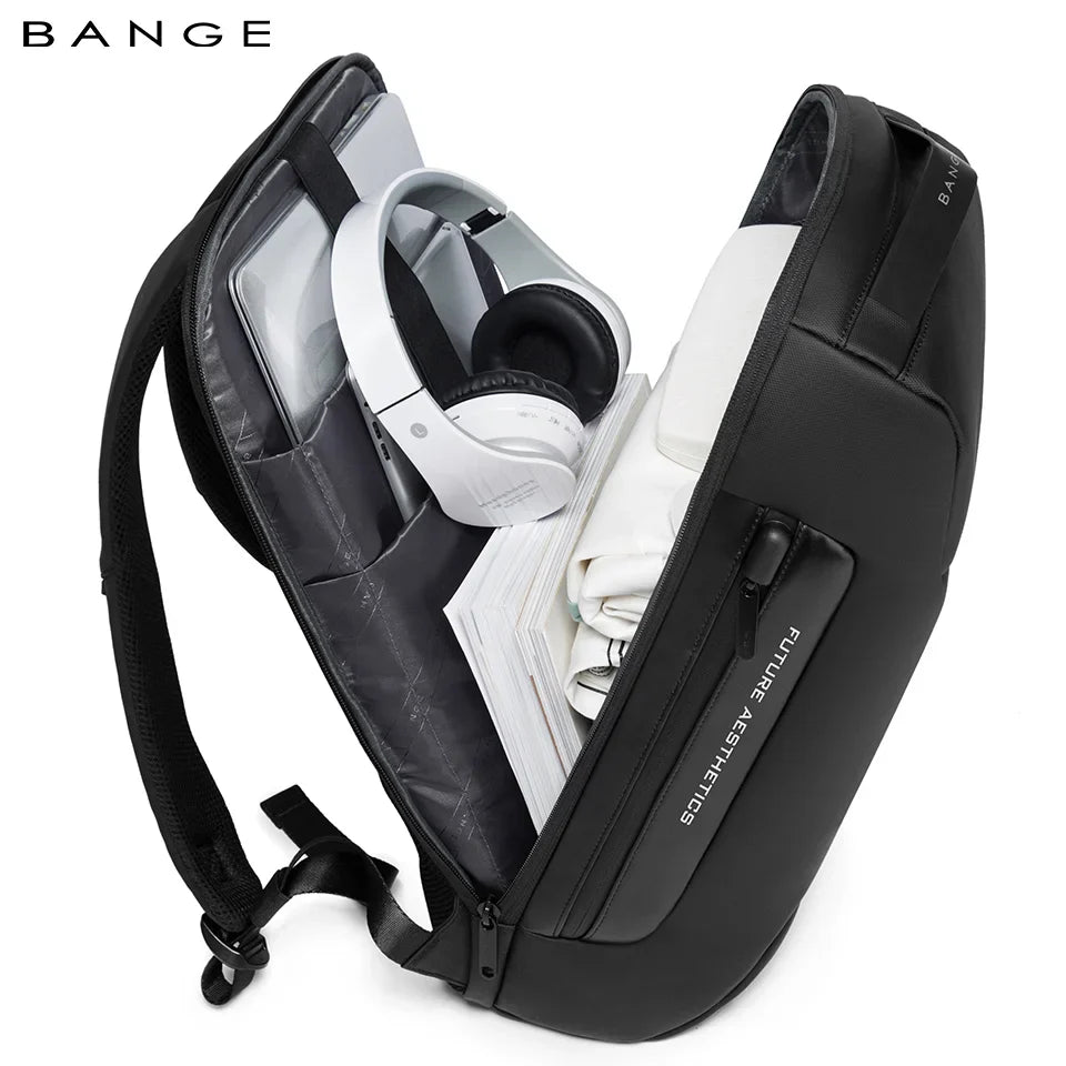 Backper Jade Anti-Theft Polyester Backpack — side detail