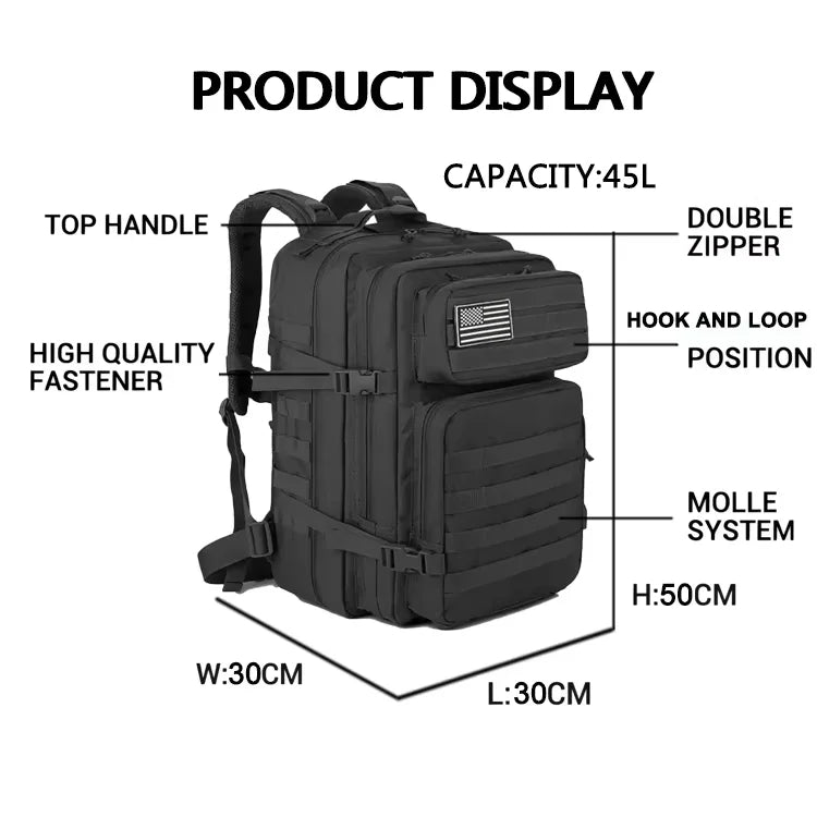 Hong BM-24M669 45L Waterproof Molle Tactical Backpack - detail 3