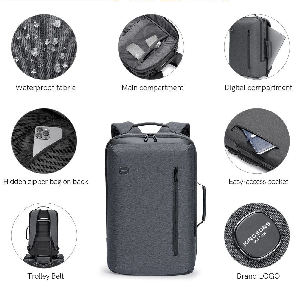Kingsons KS3223-EE Large Business Waterproof Backpack