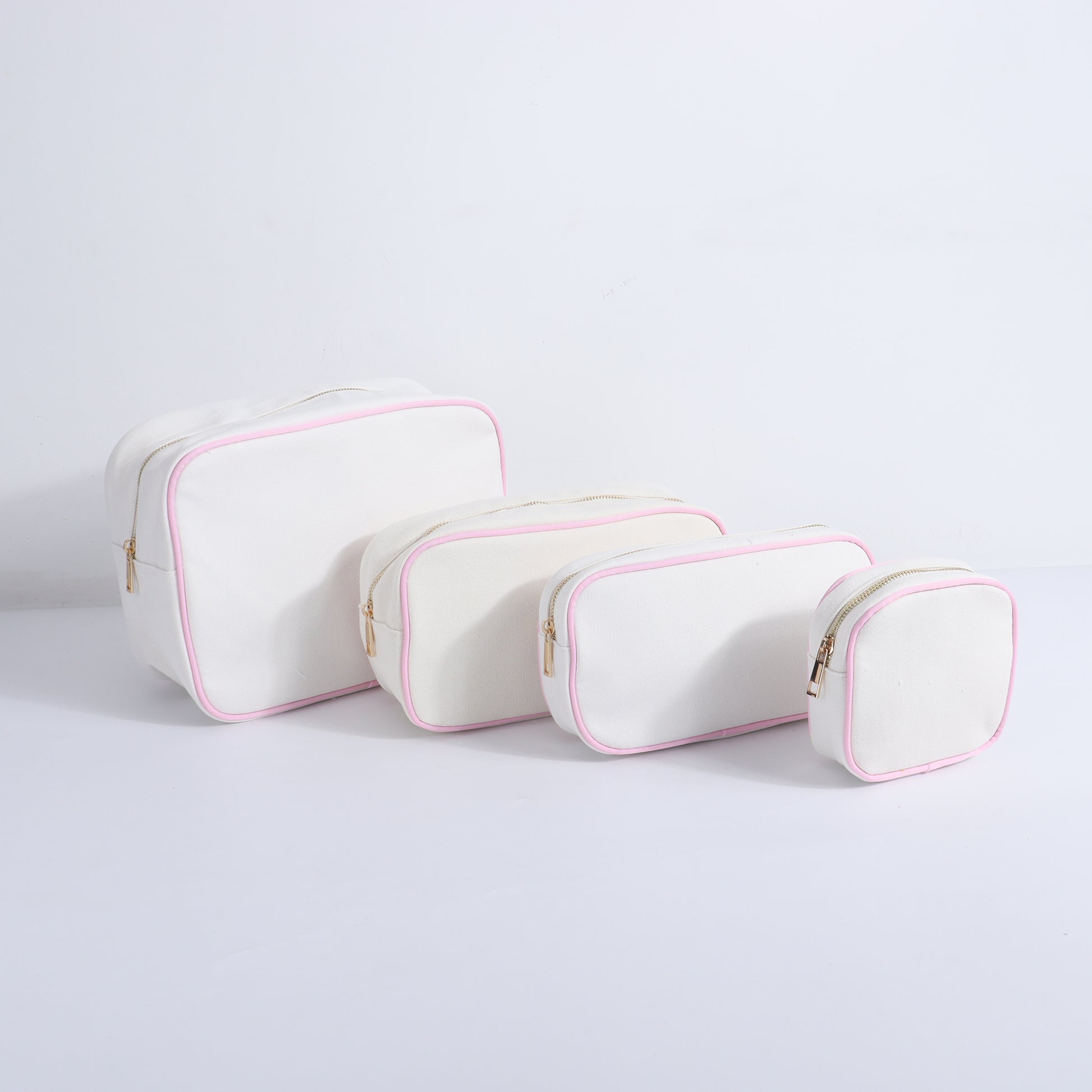 Backper Aquila Blank Canvas Cosmetic Bag — Baby Pink