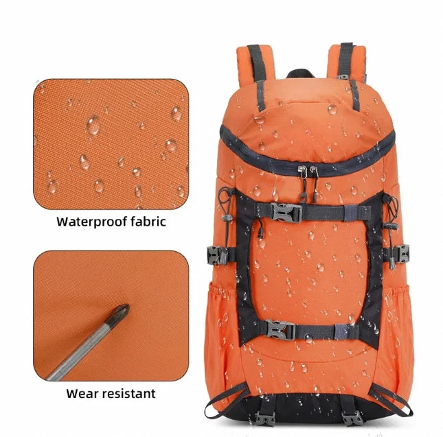 Outdoor sports backpack pocket detail