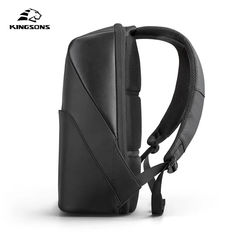 Kingsons USB charging business backpack — back panel
