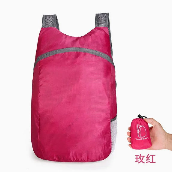 Oxford foldable outdoor backpack 20L front view
