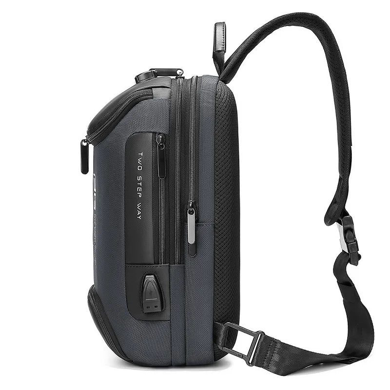 Mingao 7082 USB Anti-Theft Crossbody Sling Bag