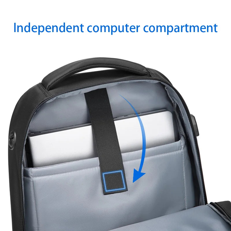 Mingao 1083 USB Anti-Theft Waterproof Travel Laptop Backpack