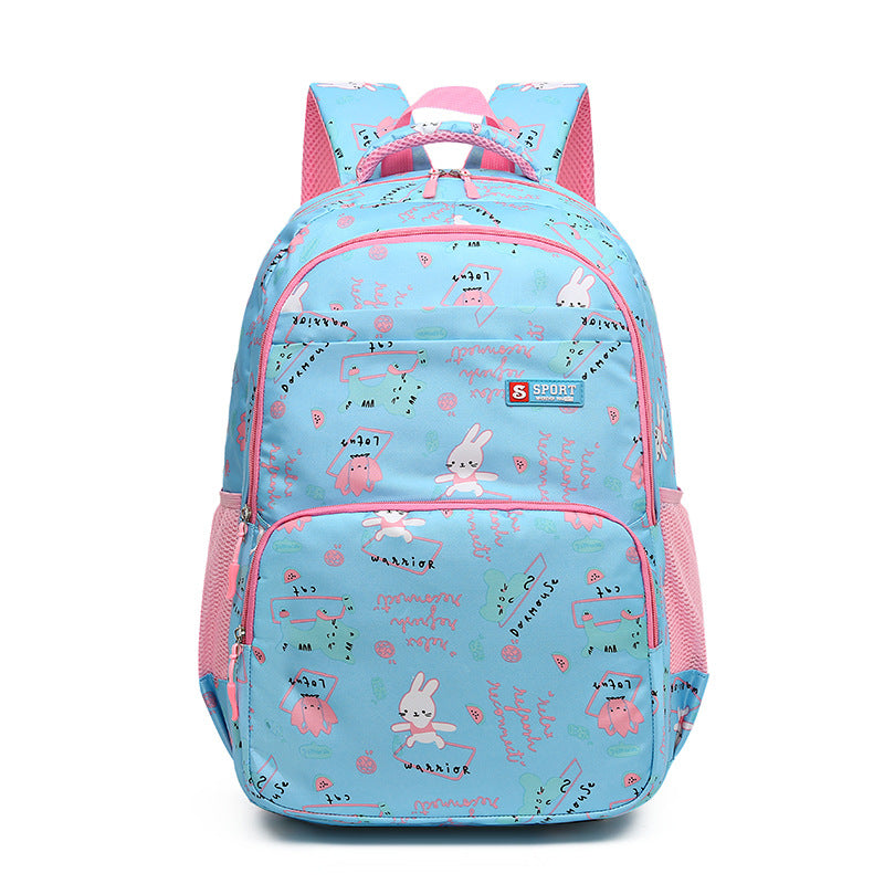 Cute Rabbit & Animal Pattern Kids Backpack - Blue - Crocus BP6694 Senjia