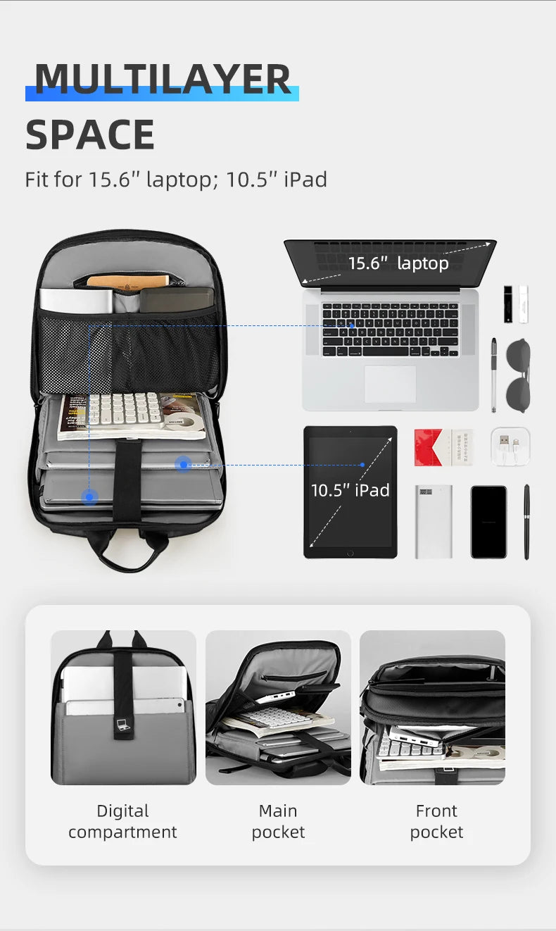 Mark Ryden Indus MR9813 Anti-Theft Oxford Backpack