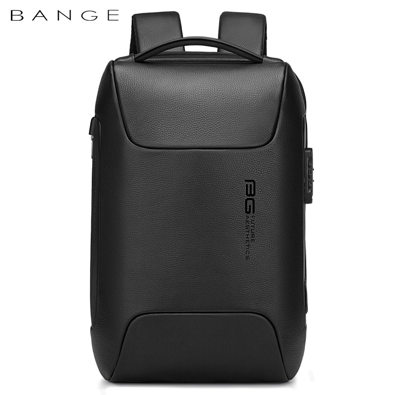 Bange Cipher 6622 Anti-Theft PU Leather Backpack