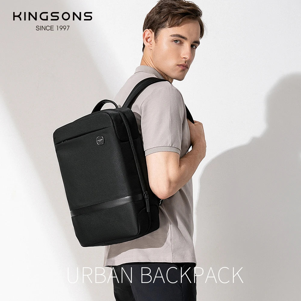 Kingsons women's business backpack — side detail