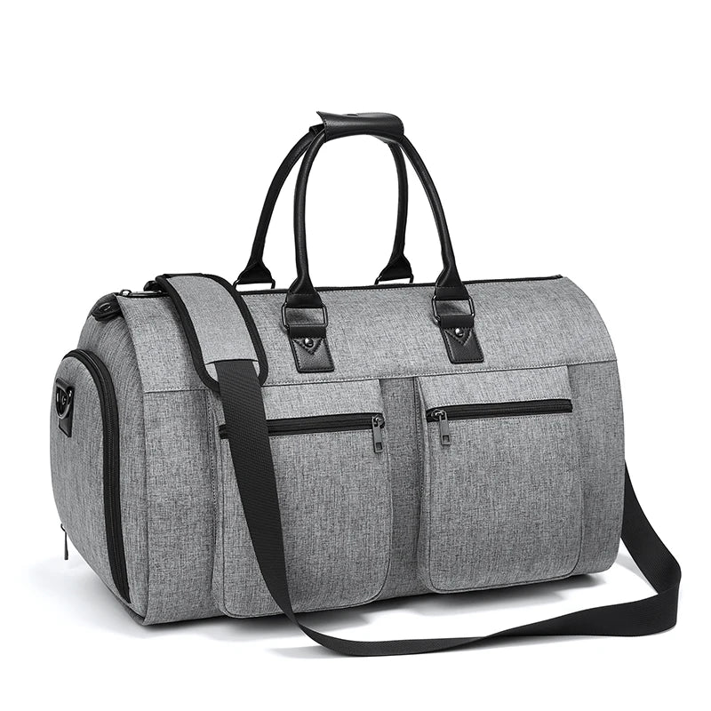 Mingao 233028 Foldable Waterproof Garment Duffle Bag - Grey