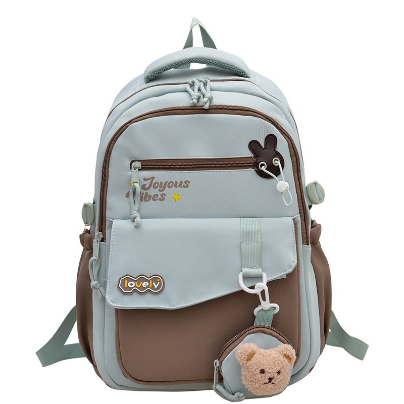 Ultra-Lightweight Breathable College Backpack - Green - Neso SJ832981SCH Senjia