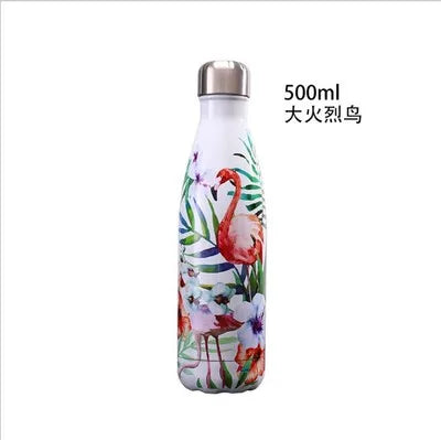 500ml Stainless Steel Vacuum Insulated Flask – Cola Shape Sports Bottle – 16