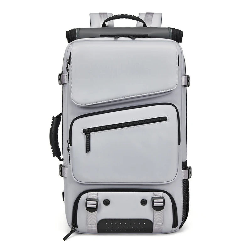 Mingao 221020 Expandable Anti-Theft USB Travel Backpack - Grey 290 Nylon