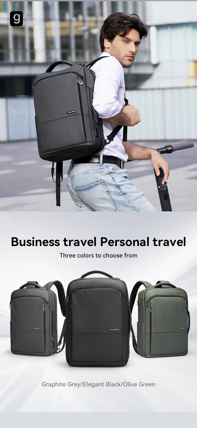 Mark Ryden Caelum MR9533 Travel Oxford Backpack