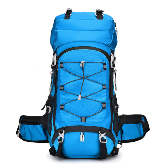 60L multifunctional waterproof outdoor backpack front view