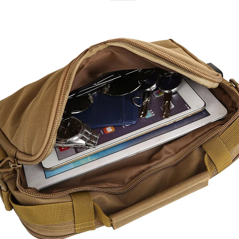 Hong HT-007 USB Tactical Shoulder Sling Bag